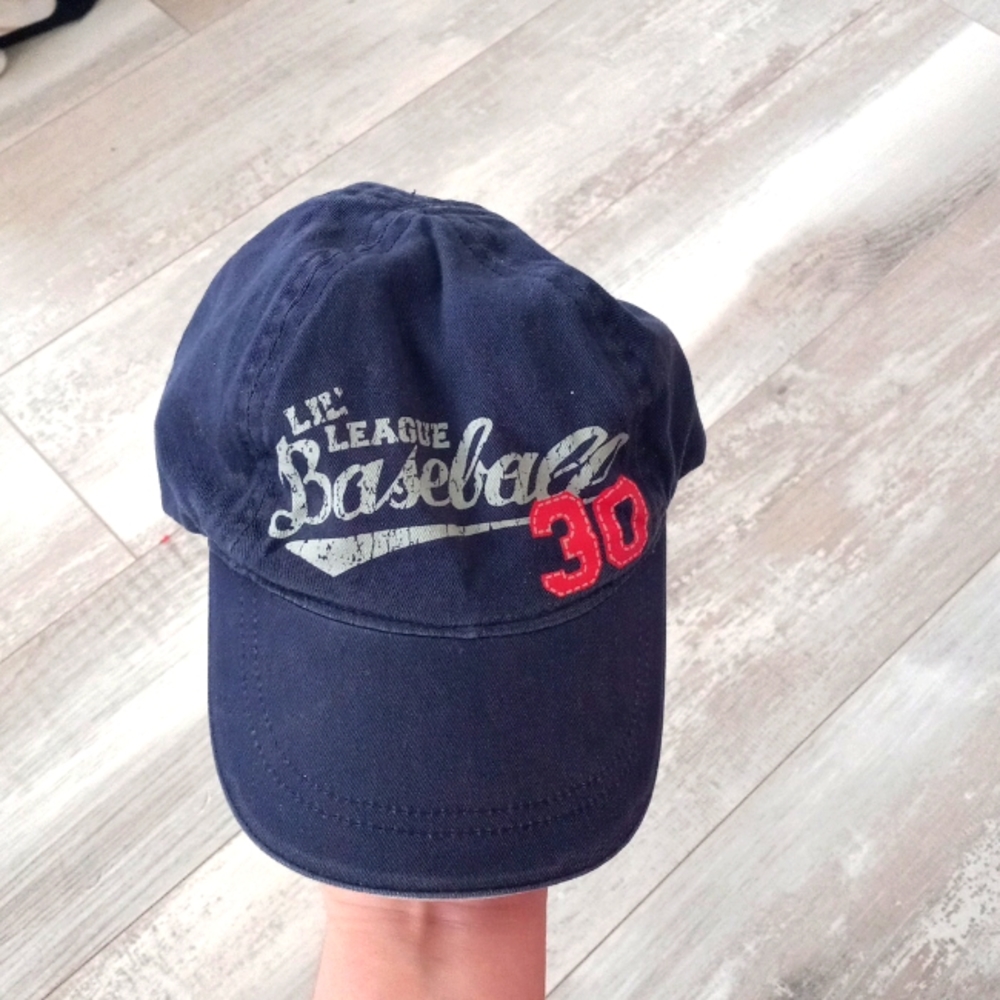 Toddler Infant 18M Lil League Baseball Navy Blue Baseball Cap